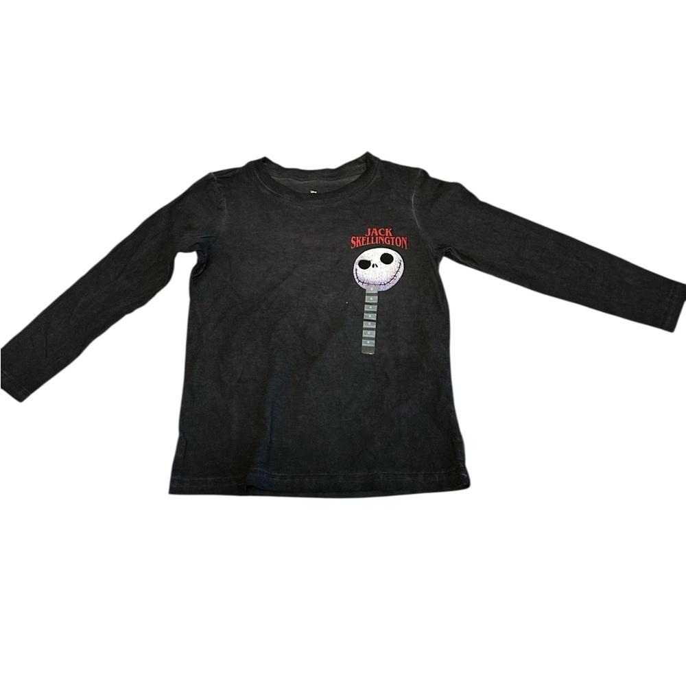 Jack Skellington Kids Long Sleeve Shirt - Black - Picture 4 of 4